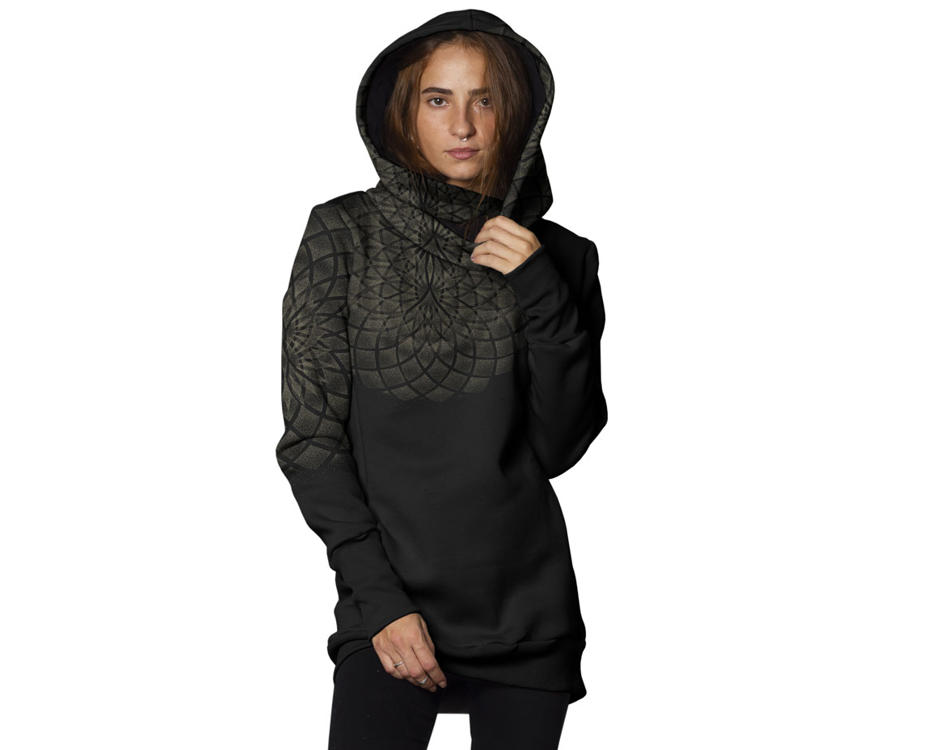women alternative style hoodie in black