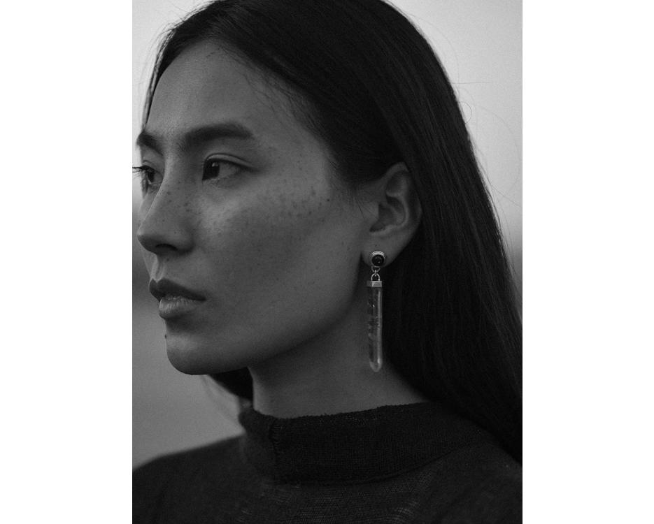 Onyx Lava Earrings