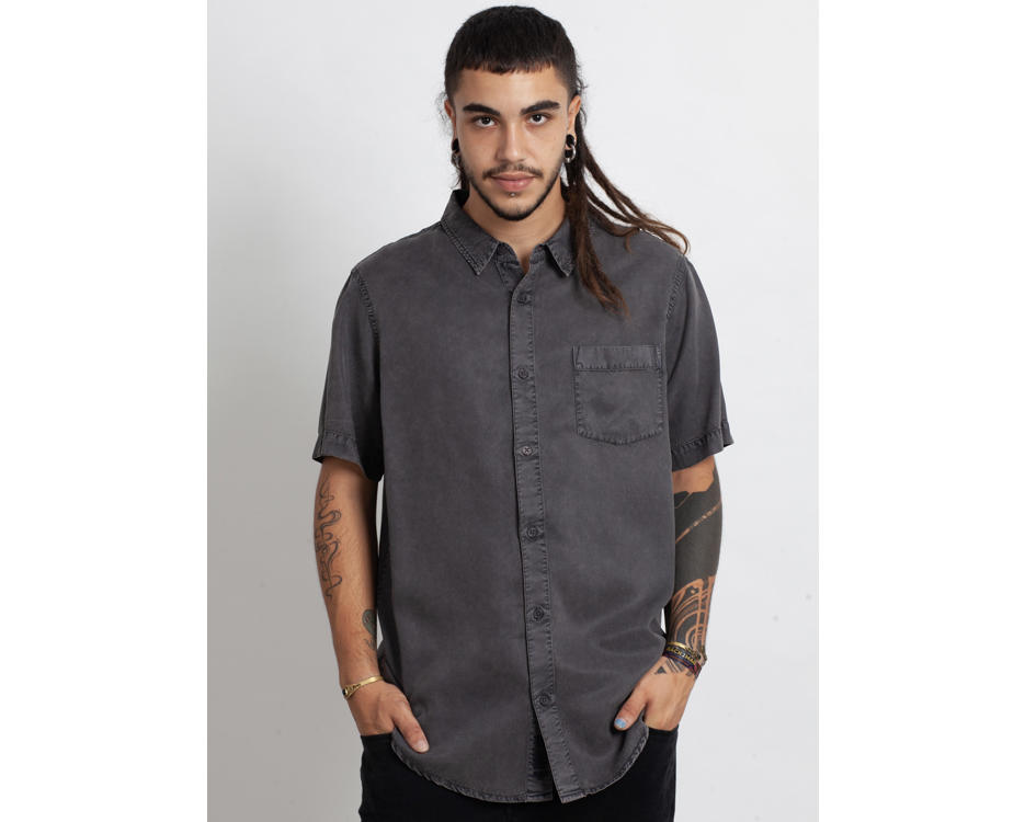 OR BUTTON SHIRT GREY WASH