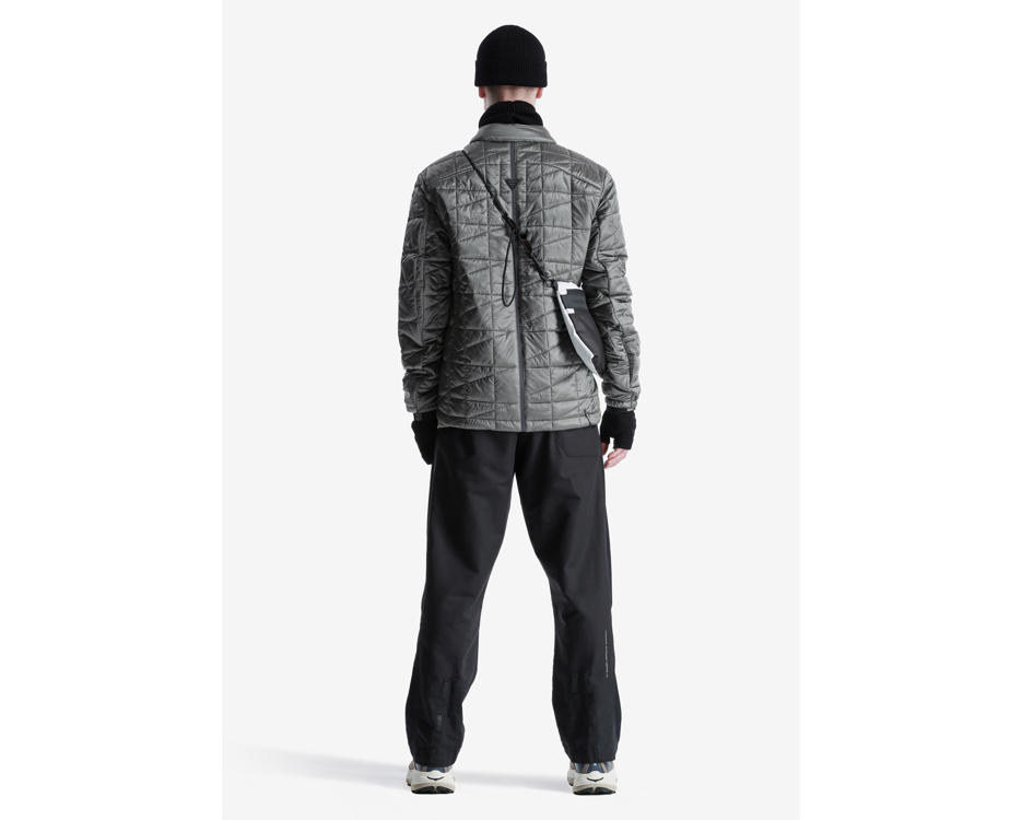 QUILTED JACKET D.GREY 