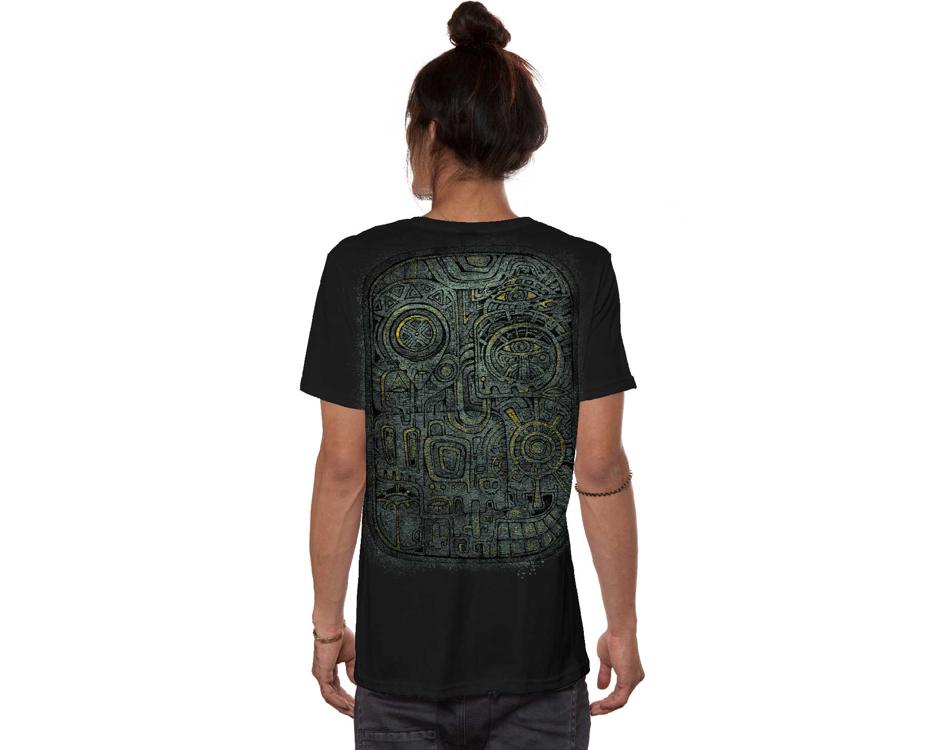 black abstract alternative style man t-shirt 