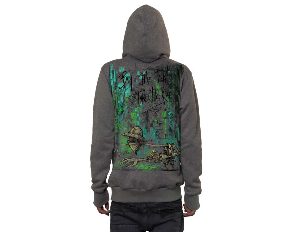  fear and loathing psychedelic hoodie for men