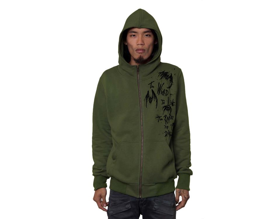 fear and loathing psychedelic hoodie for men