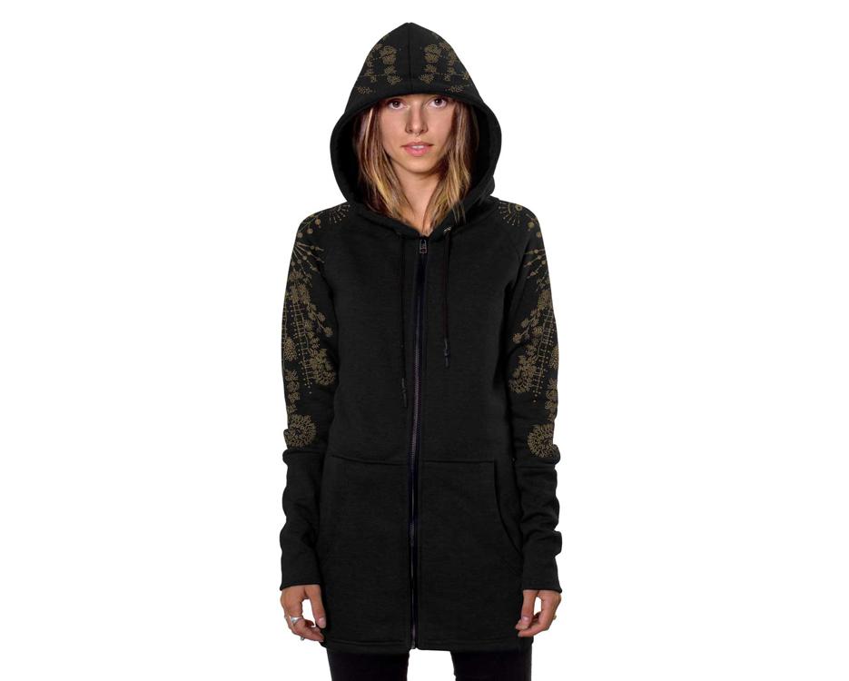 Urban street Hecate Black hoodie for women