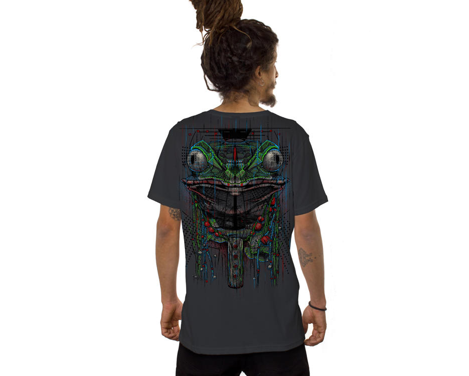 psychedelic kambo toad ritual t-shirt
