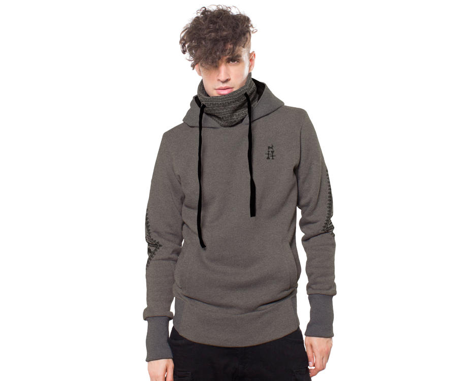 men alternative hoodie in grey