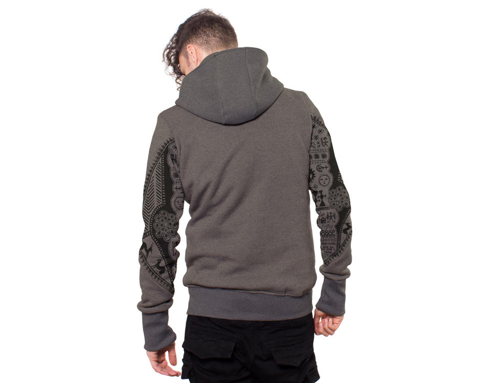 men alternative hoodie in grey