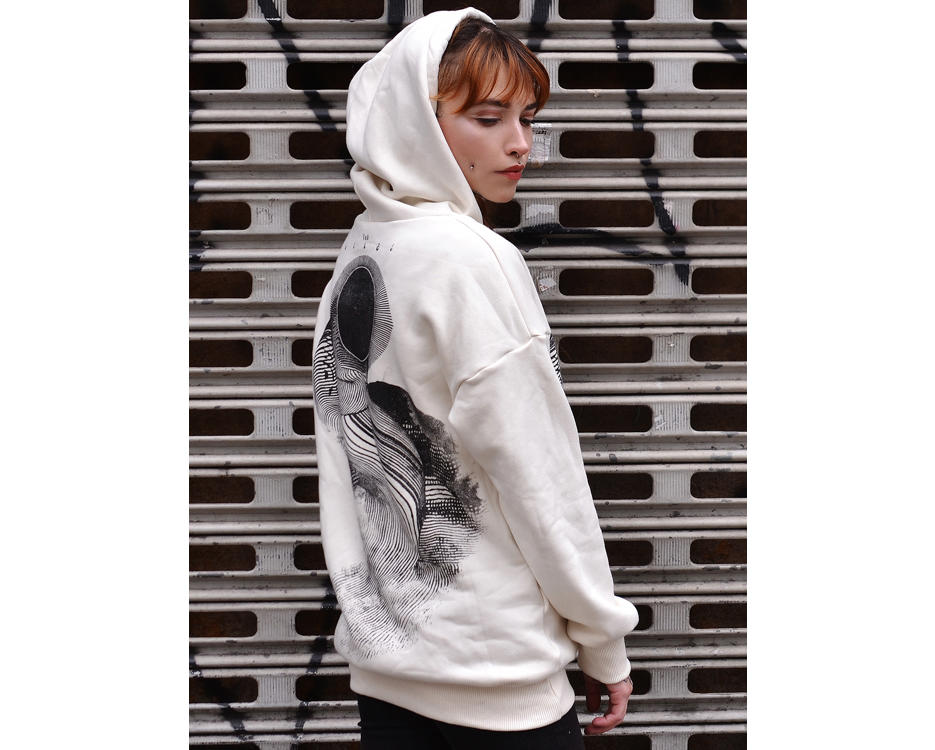 woman street urban psychedelic hoodie 