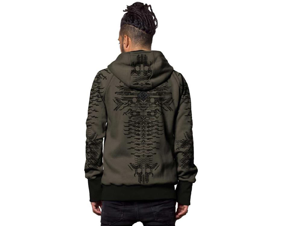 psychedelic futuristic hoodie