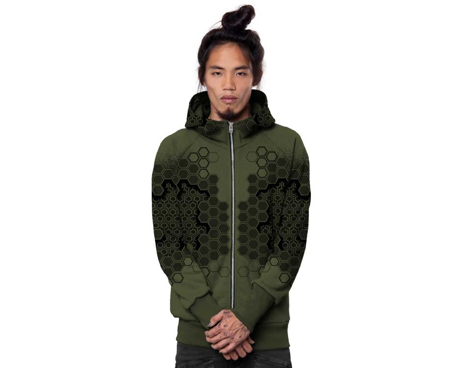 Psychedelic Sanada hoodie for men