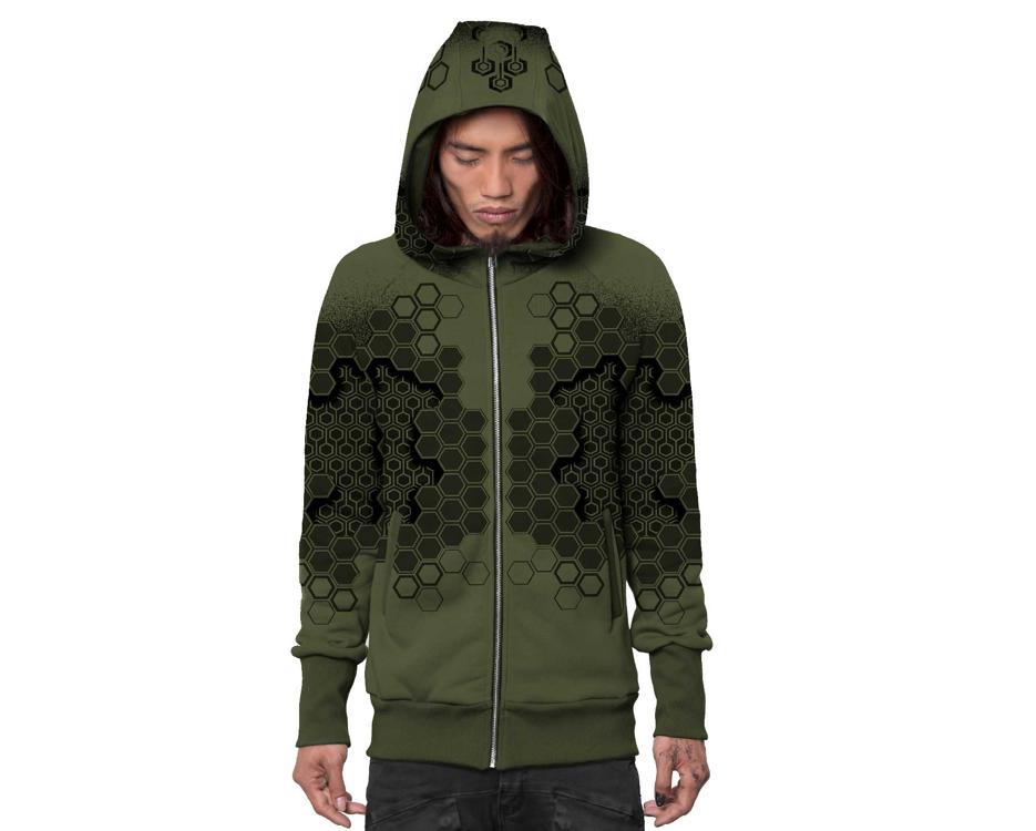 Psychedelic Sanada hoodie for men