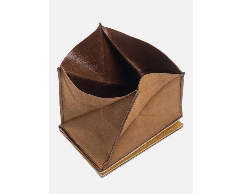 origami wallet- brown