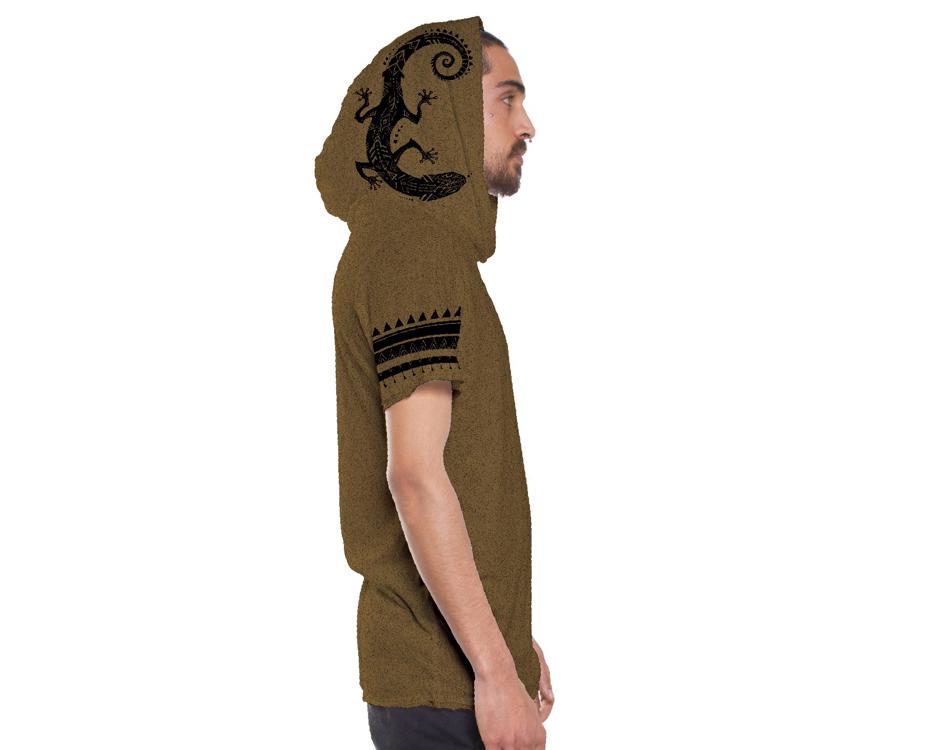 psychedelic moka hooded t-shirt