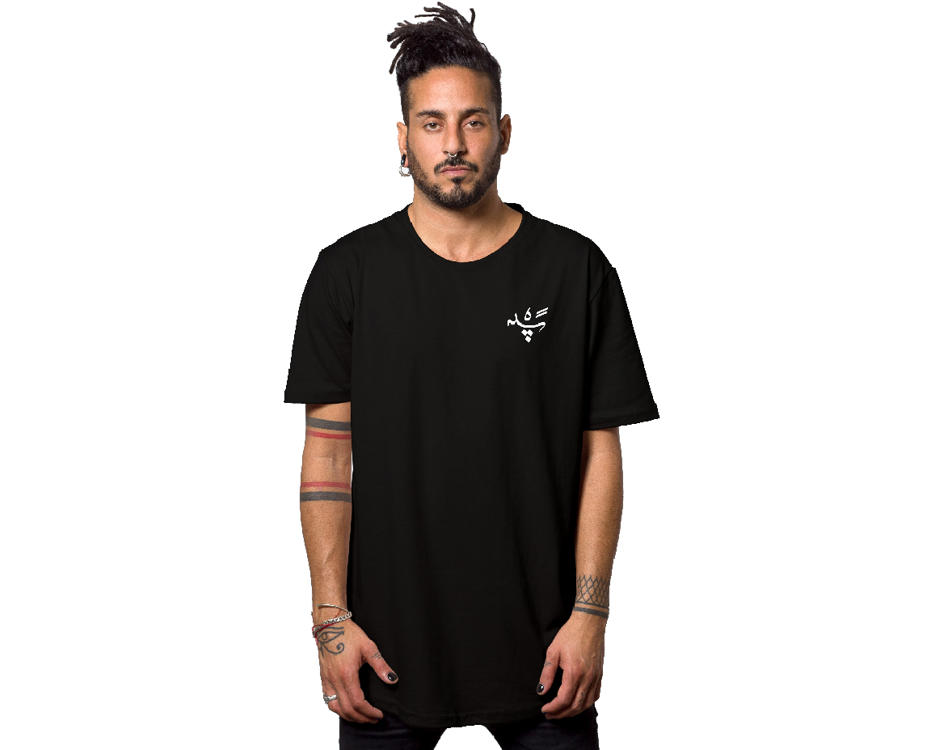 Plazmalab | black middle eastern abstract t-shirt