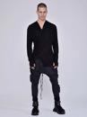 Loose baggy black pants