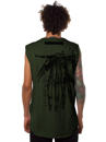 abstract urban olive tank top