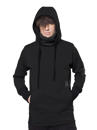 men urban hoodie in black 