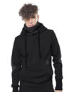 men urban hoodie in black 