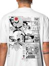 futuristic Japanese print white t-shirt 