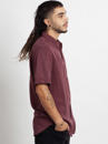 OR BUTTON SHIRT BORDEAUX WASH