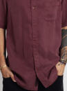 OR BUTTON SHIRT BORDEAUX WASH