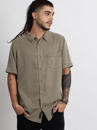 OR BUTTON SHIRT GREEN WASH