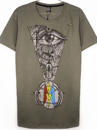 man t-shirt with an abstract eye design 