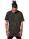 man׳s t-shirt in grey with an abstract sketch print 