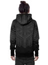 Shuriken black psychedelic hoodie for men