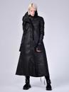 Futuristic black long jacket 