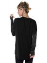 Urban street style long sleeve black shirt