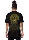 tribal shaman black print t-shirt
