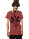 abstract urban red t-shirt