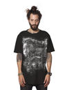 man T-shirt with an abstract psychedelic print 