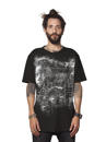 man T-shirt with an abstract psychedelic print 