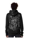 black psychedelic hoodie for men