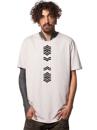 Men t-shirt in white with a tribal print 