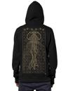 Psychedelic Tahara Black hoodie for men