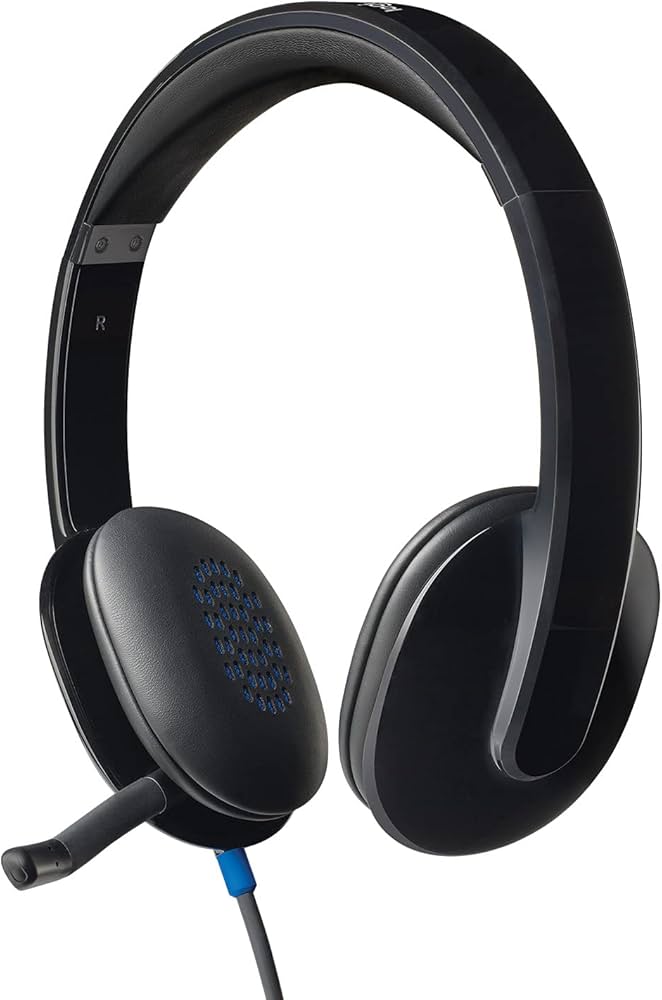 סט אוזניות ומיקרופון Logitech H540 USB Computer Headset with noise-cancelling