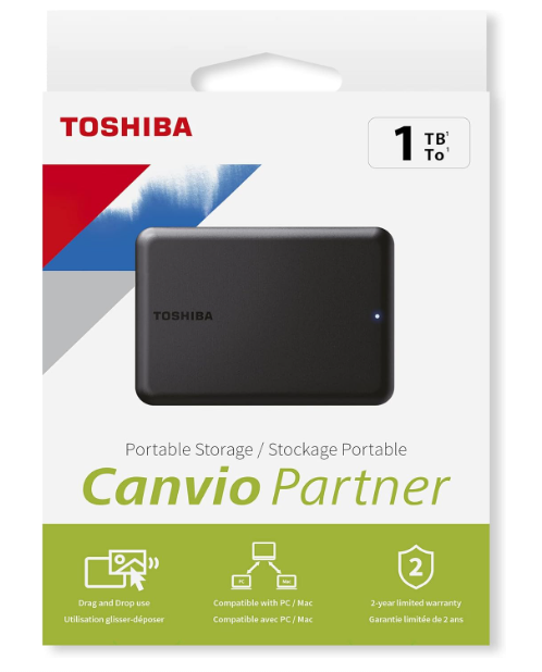 דיסק קשיח חיצוני Toshiba Canvio Ready 2.5" USB 3.2 1000GB HDTP310EK3AA