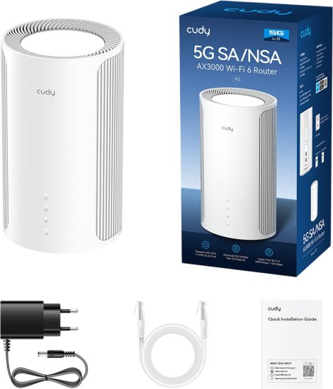 נתב סלולארי CUDY 5G SA/NSA P2 AX3000 Wi-Fi 6 Router