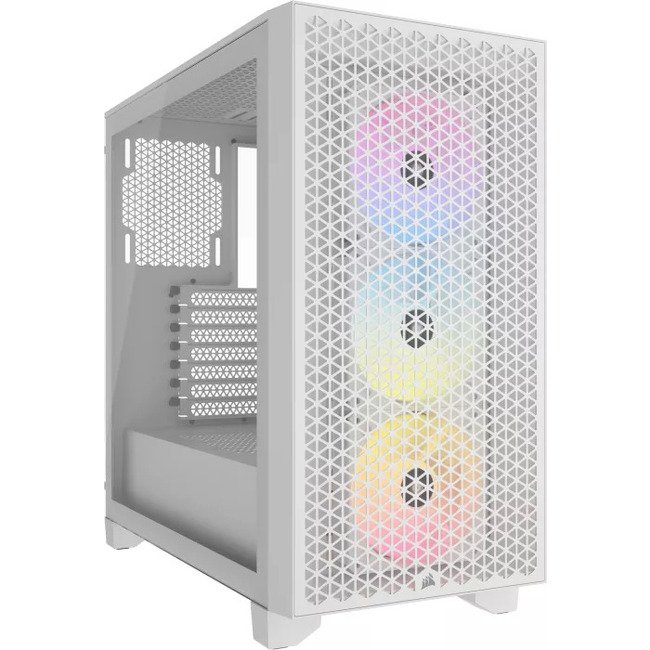 מארז לבן Corsair 3000D RGB AIRFLOW Mid Tower CASE White CC-9011256-WW