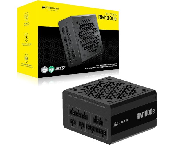 ספק כח CORSAIR RM1000e 1000W Black Fully Modular ATX 3.1 PCIE 5.1 ATX CP-9020297-EU
