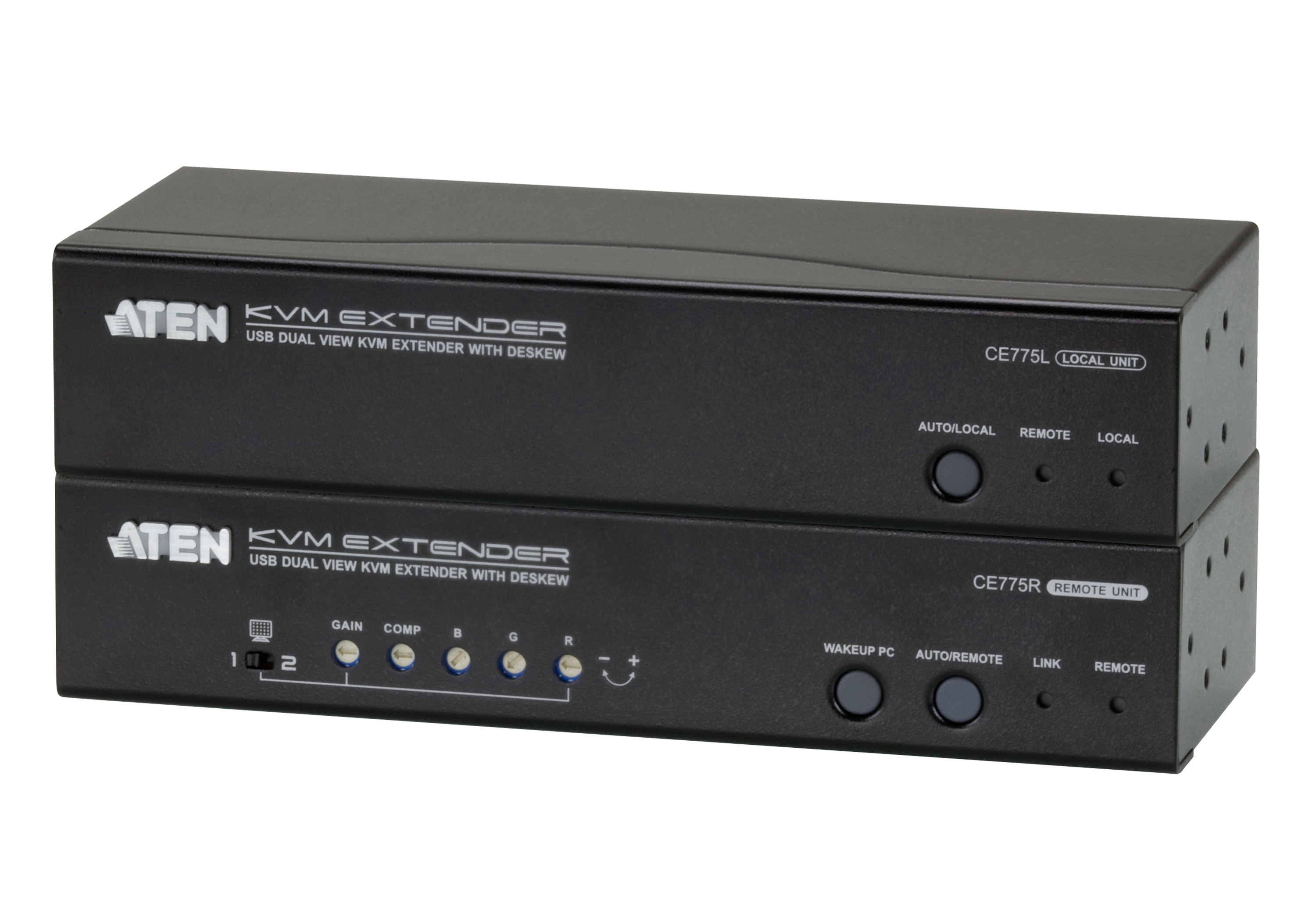 מרחיק ATEN CE775 USB VGA Dual View Cat 5 KVM Extender with Deskew (1280 x 1024@300m)