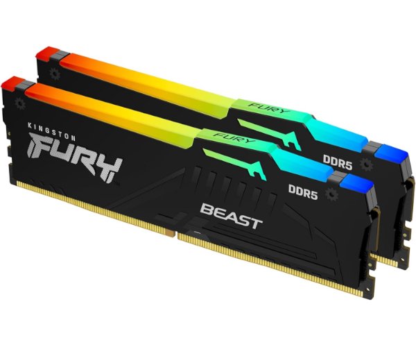 זיכרון KINGSTON FURY RGB 32GB DDR5 6000MHZ CL36 LONG-DIMM KF560C36BBE2AK2-32