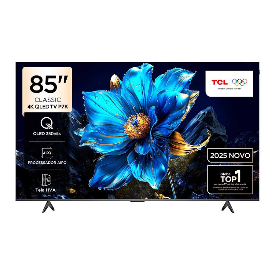 טלוויזיה TCL 85" 4K QLED SMART Google TV 85P7K