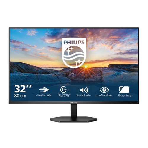 מסך מחשב כולל רמקולים PHILIPS LED 31.5" 32E1N3100LA/00