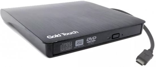 צורב חיצוני Gold Touch External USB3.0 Type C DVD-RW E-USB-C-DVDRW