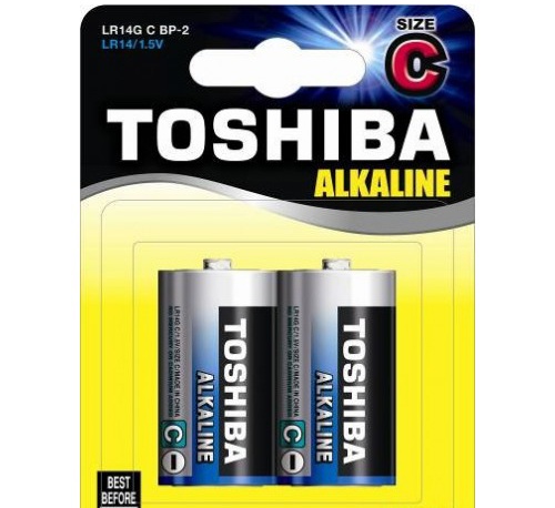 סוללות C  חבילה - 2 יח' תוצרת Toshiba