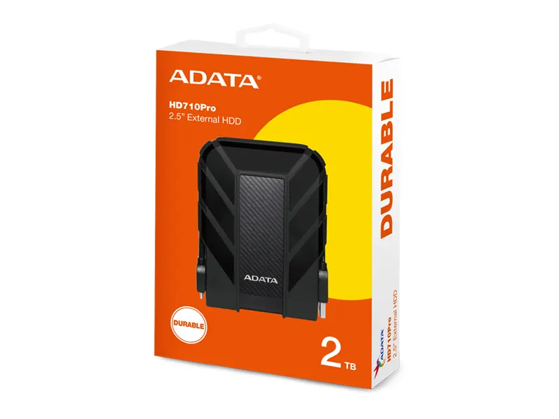 דיסק קשיח חיצוני ADATA HD710 PRO 2.5" USB 3.2 2T BAHD710P-2TU31-CBK מוגן שחור